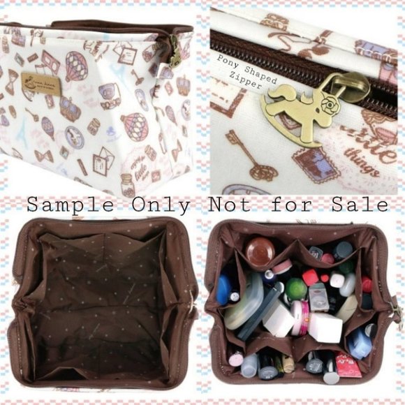 Waterproof Taiwan Large Opening Cosmetic Bag - Picture 2 of 15